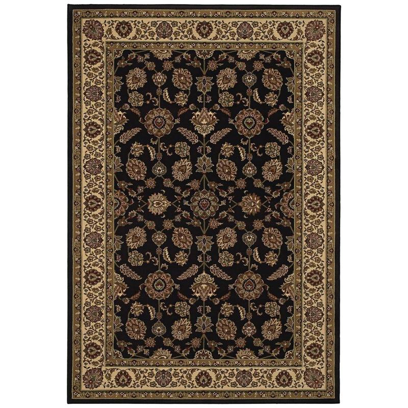 Ariana 271D3 Brown/ Ivory Indoor Area Rug - 4' x 6'