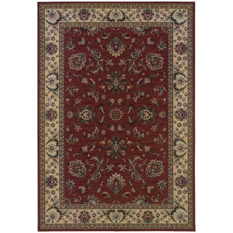 Ariana 311C3 Red/ Ivory Indoor Area Rug - 10' x 12'7"