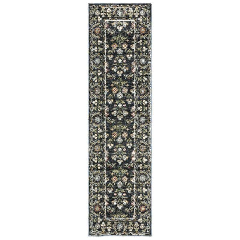 Andorra 3710A Blue/ Multi Indoor Area Rug