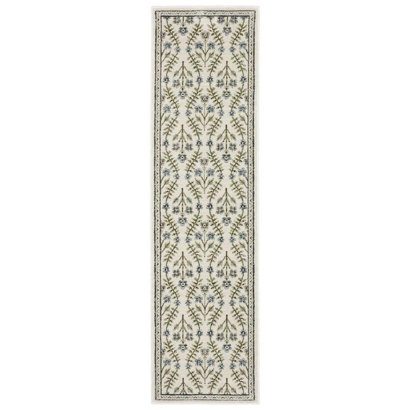 Andorra 3717C Ivory/ Blue Indoor Area Rug