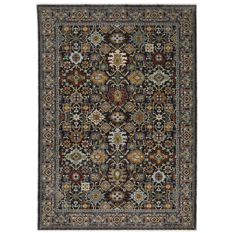 Aberdeen 4922D Blue/ Multi Indoor Area Rug - 3'3" x 5'