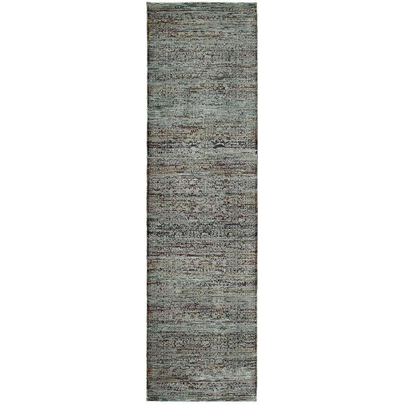 Andorra 7127A Blue/ Purple Indoor Area Rug