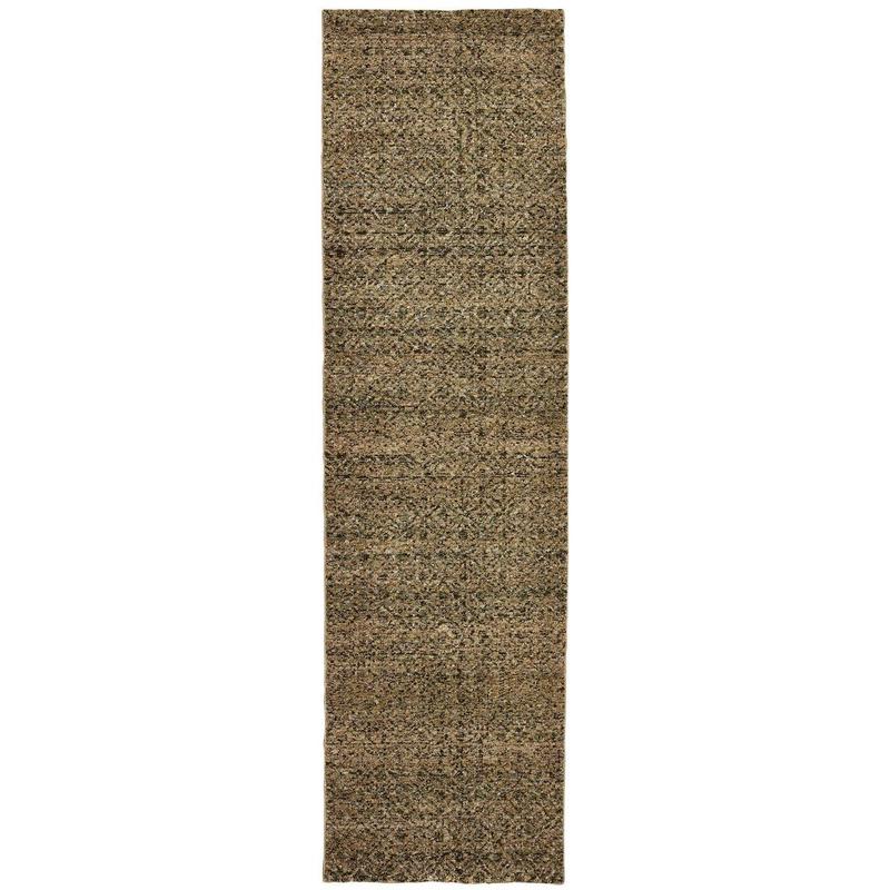 Atlas 8048P Green/ Gold Indoor Area Rug