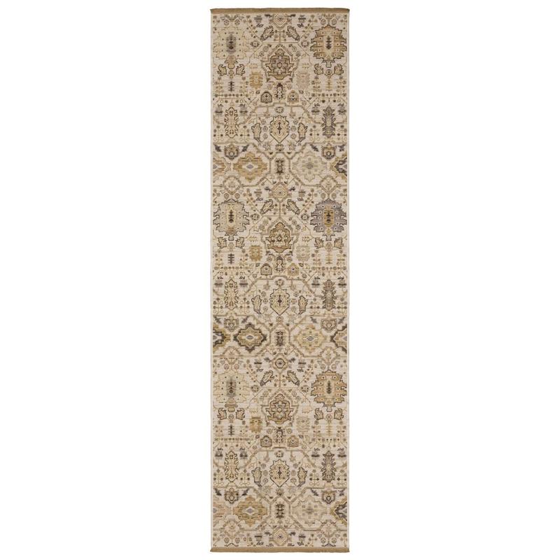 Acacia ACA11 Beige/ Gold Indoor Area Rug
