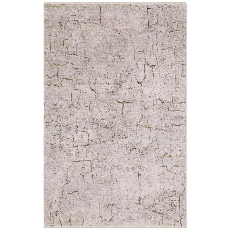 Branigan BRG05 Grey/ Gold Indoor Indoor - 2'3" x 3'