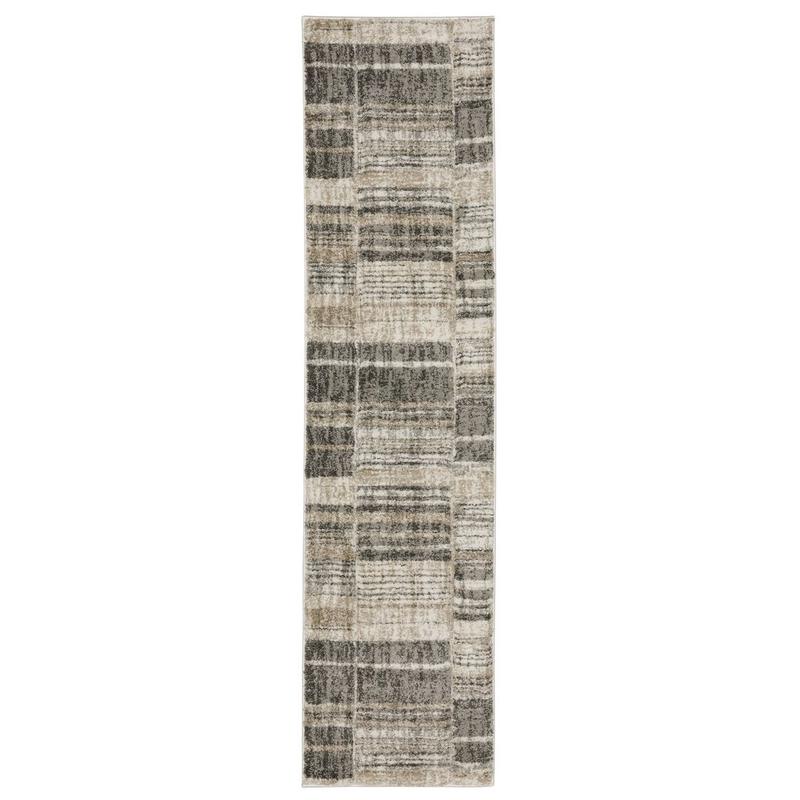 Cambria 055X2 Tan/ Charcoal Indoor Area Rug