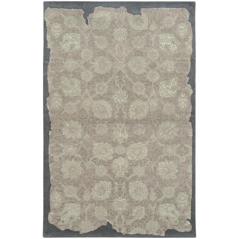 Color Influence 45101 Grey/ Green Indoor Area Rug - 10' x 13'