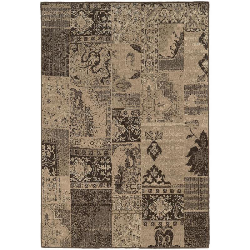 Chloe 501N4 Brown/ Tan Indoor Area Rug - 9'10" x 12'10"