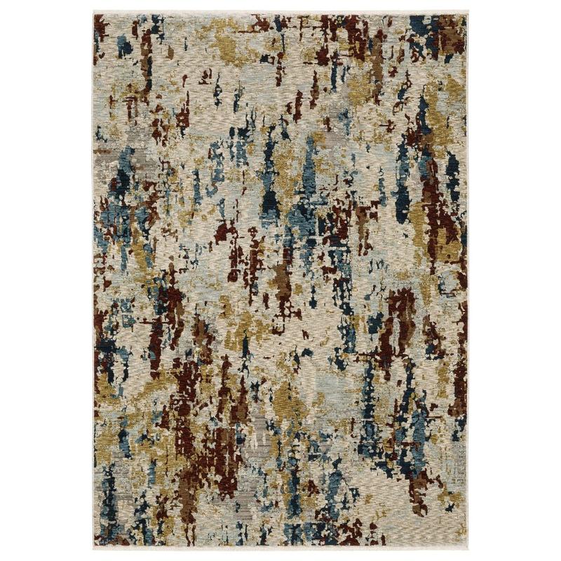 Capella CAP11 Beige/ Multi Indoor Area Rug - 3'3" x 5'