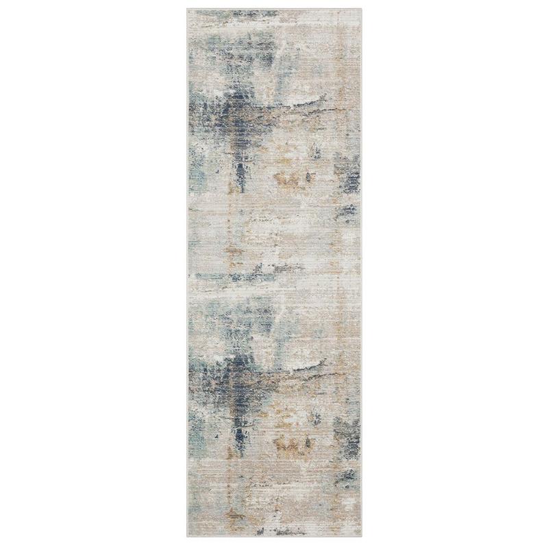 Cavett CAV03 Ivory/ Blue Indoor Area Rug