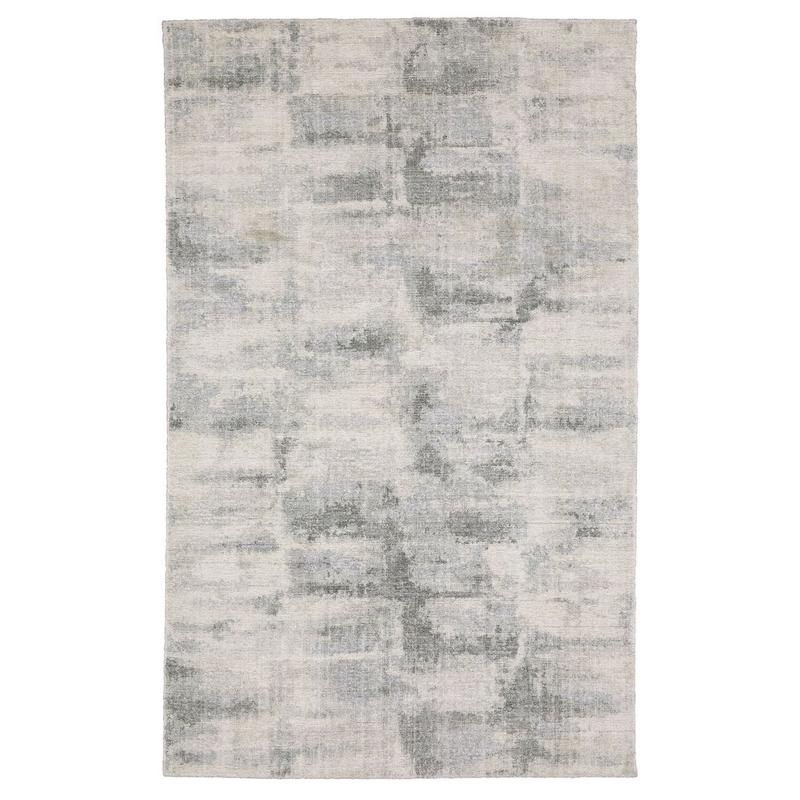 Clarke CLA05 Beige/ Grey Indoor Area Rug - 6' x 9'