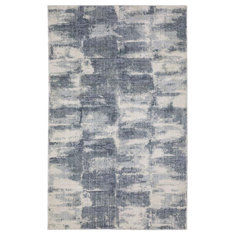 Clarke CLA07 Blue/ Ivory Indoor Area Rug