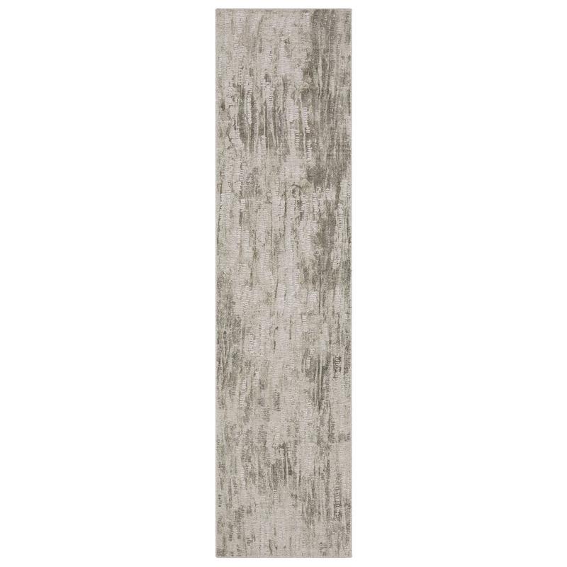 Clarke CLA08 Beige/ Brown Indoor Area Rug - 2'6" x 10'