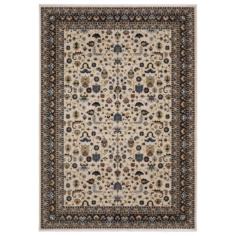 Eliana ELI02 Beige/ Multi Indoor Area Rug - 3'3" x 5'