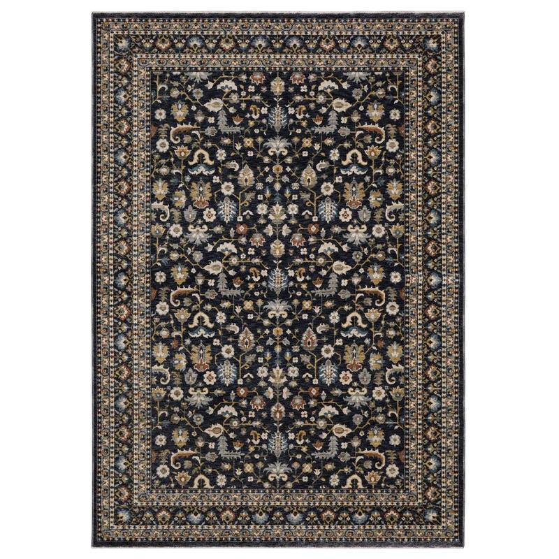 Eliana ELI04 Blue/ Multi Indoor Area Rug - 3'3" x 5'