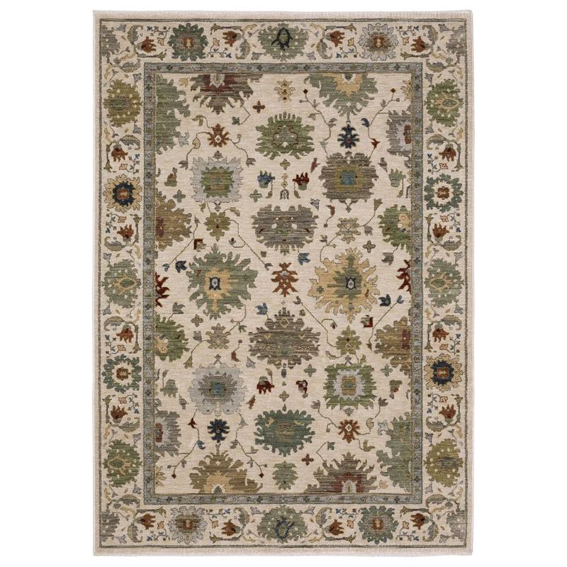 Eliana ELI10 Ivory/ Multi Indoor Area Rug - 3'3" x 5'