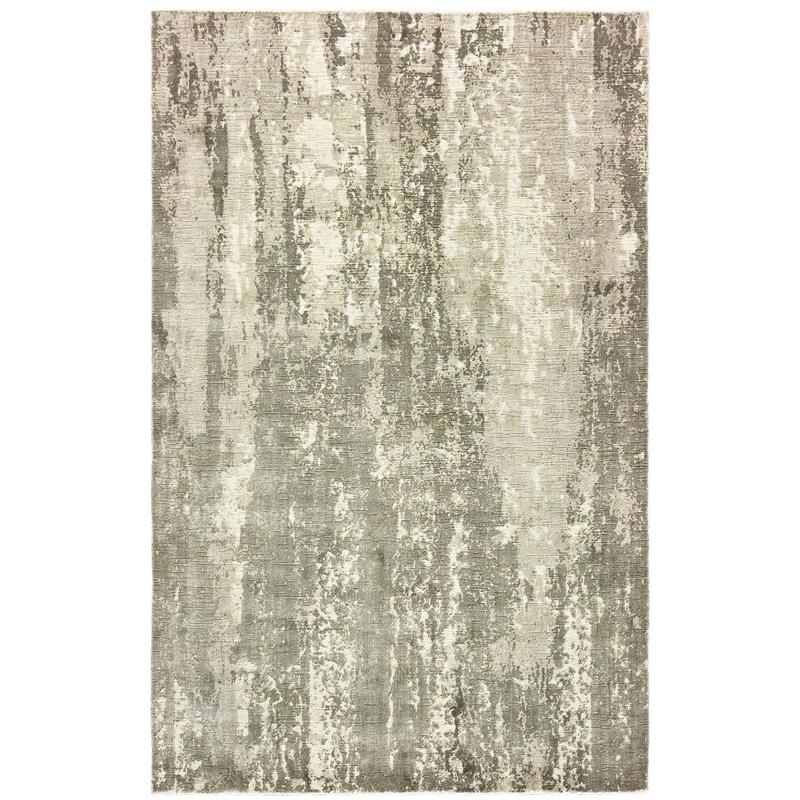 Formations 70006 Grey/ Ivory Indoor Area Rug - 10' x 14'
