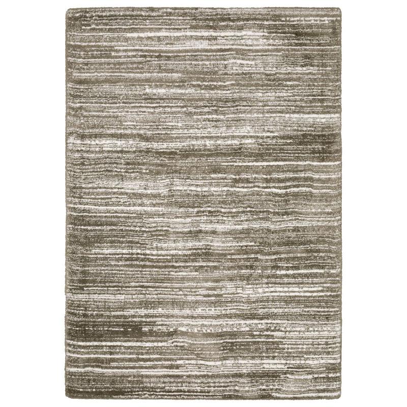 Galileo GAL05 Brown/ Ivory Indoor Area Rug - 3'10" x 5'5"
