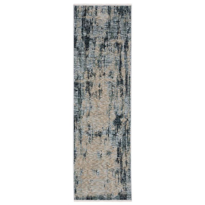 Hayden HAY04 Beige/ Blue Indoor Area Rug