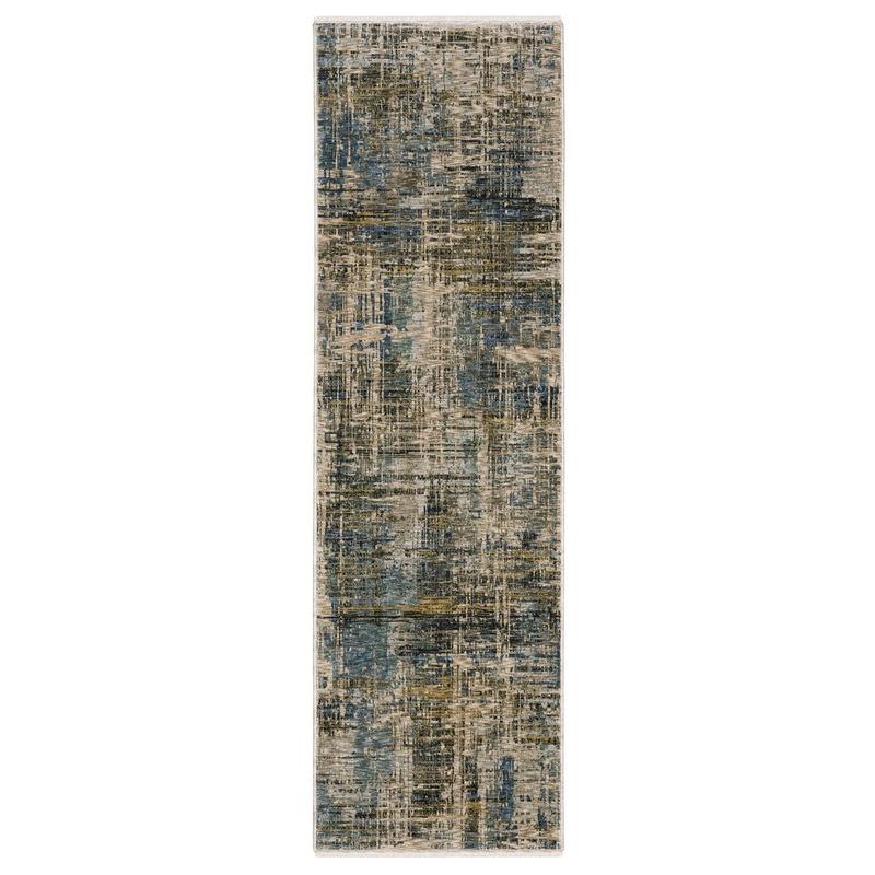 Hayden HAY05 Blue/ Gold Indoor Area Rug