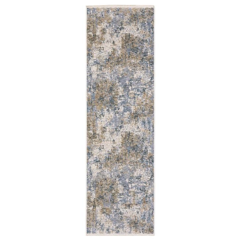Hayden HAY08 Beige/ Blue Indoor Area Rug