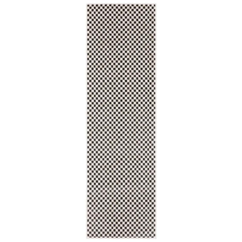 Hunter HNT02 Black/ Ivory Indoor Area Rug