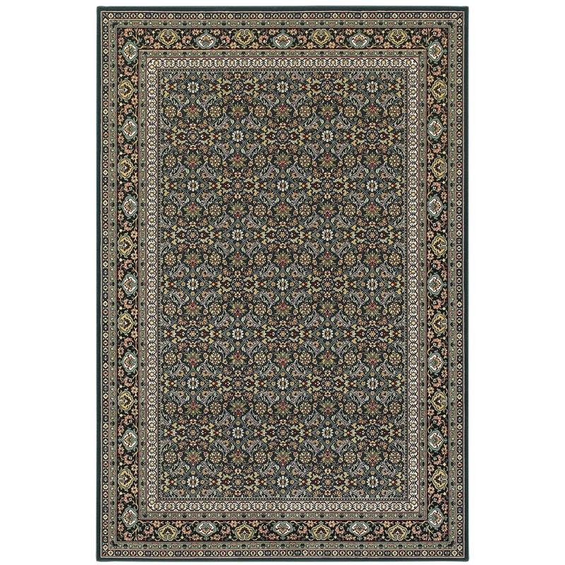 Kashan 180L1 Navy/ Multi Indoor Area Rug - 7'10" x 10'10"