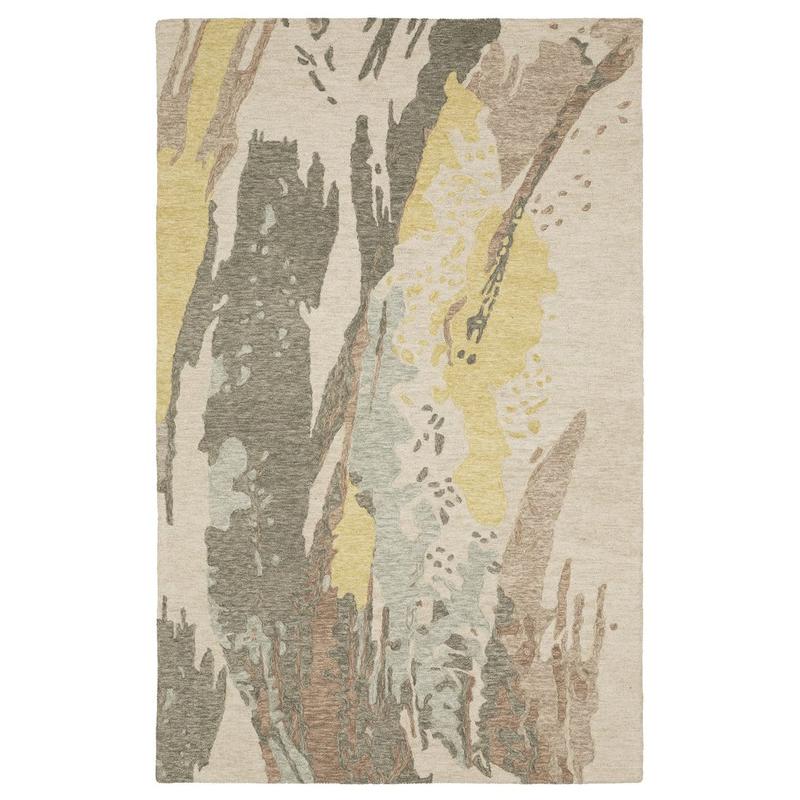Kipton KIP02 Beige/ Yellow Indoor Area Rug - 5' x 8'