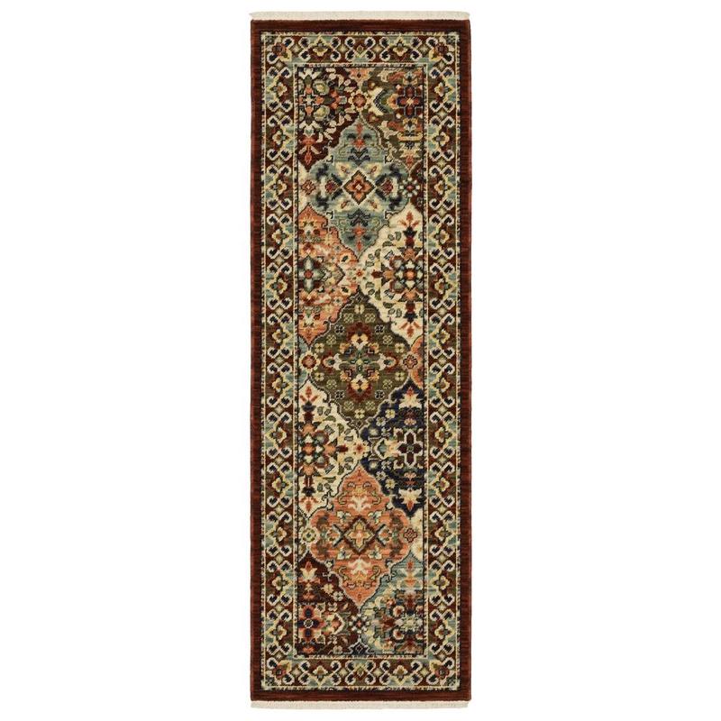 Lilihan 050X6 Red/ Multi Indoor Area Rug - 2' x 6'
