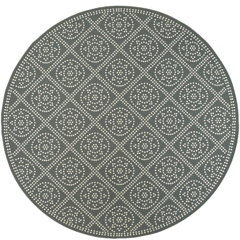 Marina 3969L Grey/ Ivory Indoor/Outdoor Area Rug