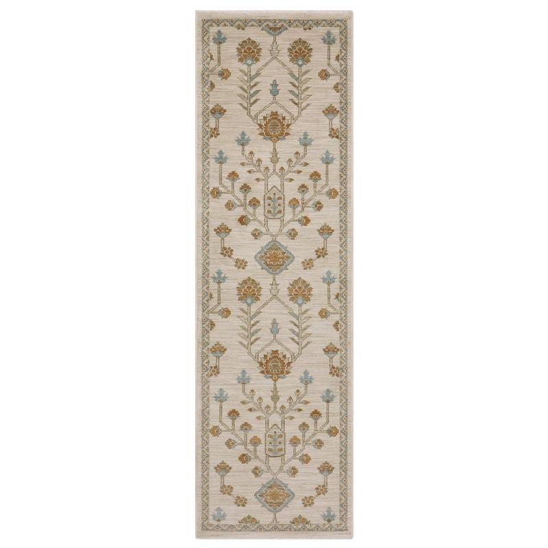 Maeve MAE07 Beige/ Rust Indoor Area Rug - 2'3" x 7'6"
