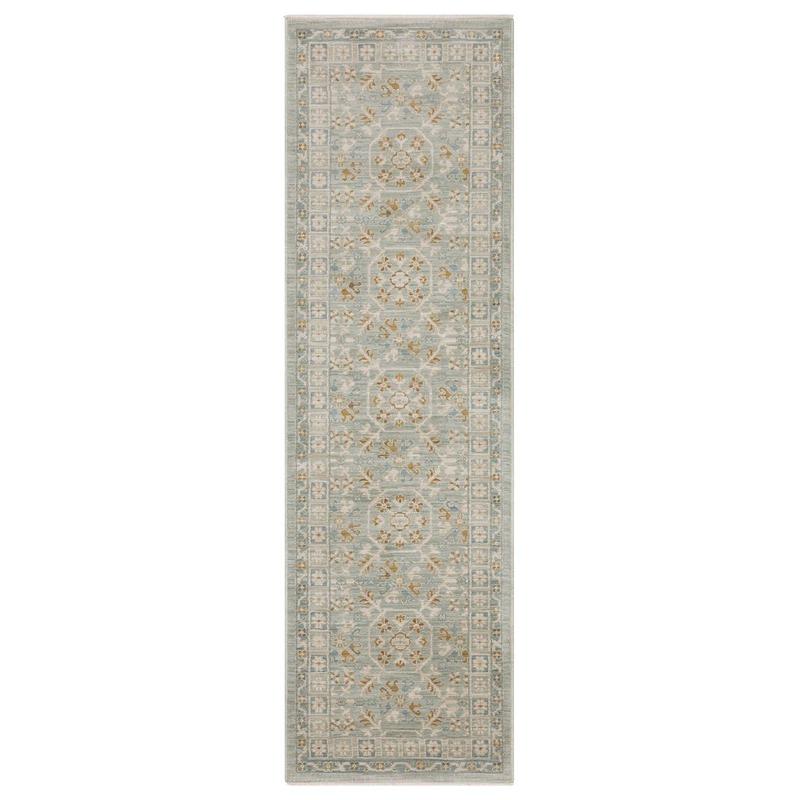 Maeve MAE14 Teal/ Blue Indoor Area Rug - 2'3" x 7'6"