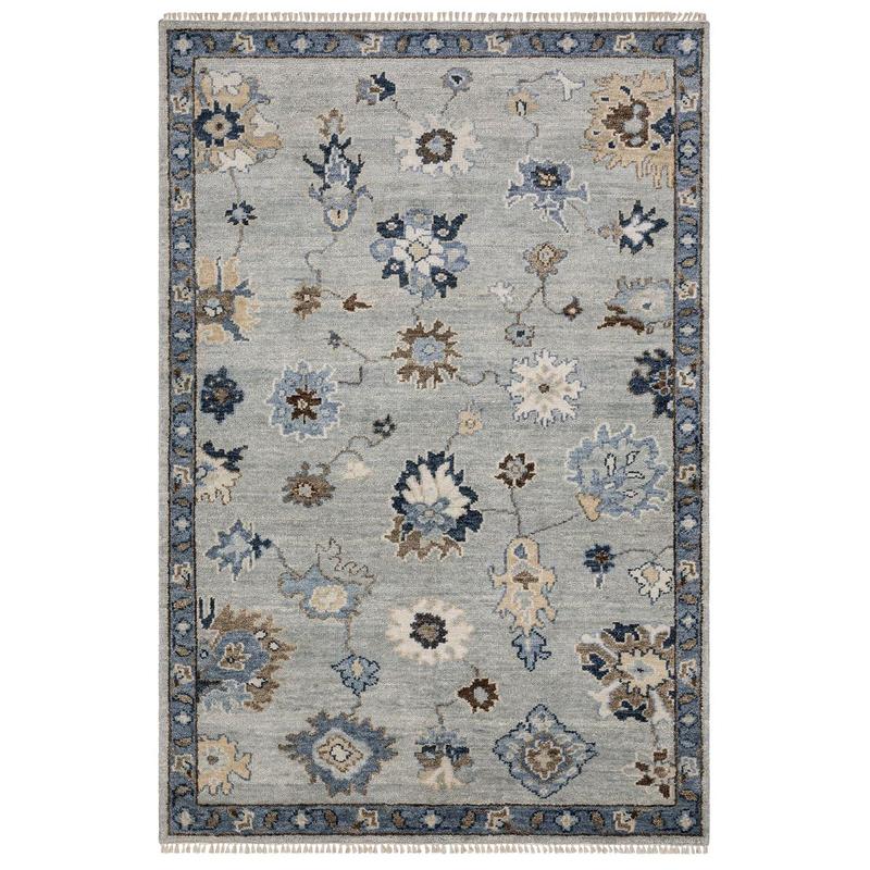 Majorca MAJ06 Light Blue/ Blue Indoor Area Rug - 6' x 9'
