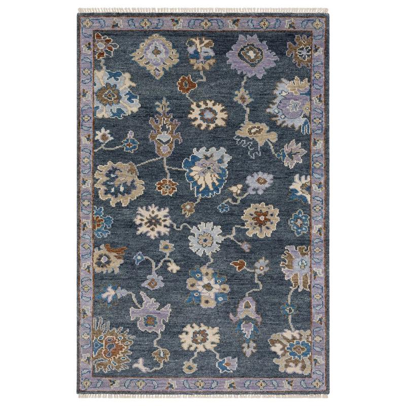 Majorca MAJ07 Blue/ Multi Indoor Area Rug - 6' x 9'