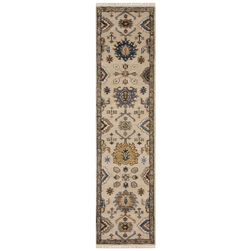 Majorca MAJ08 Ivory/ Multi Indoor Area Rug - 2'6" x 10'