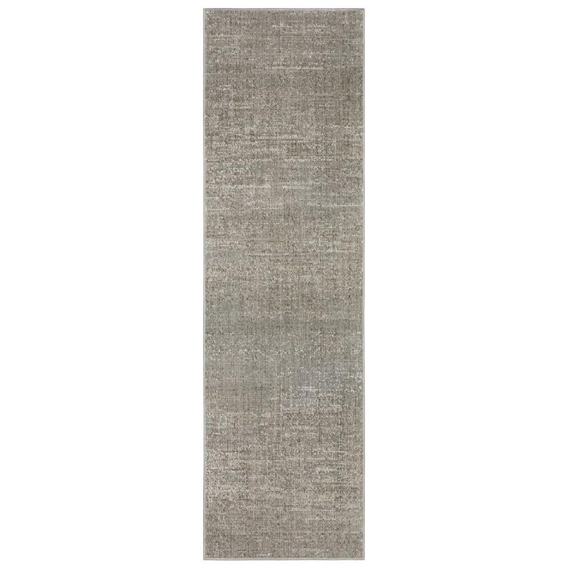Mallory MAL01 Grey/ Blue Indoor Area Rug - 2'3" x 7'6"