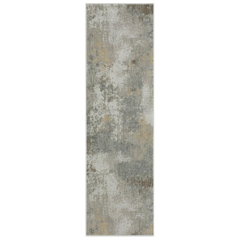 Mallory MAL02 Beige/ Yellow Indoor Area Rug - 2'3" x 7'6"