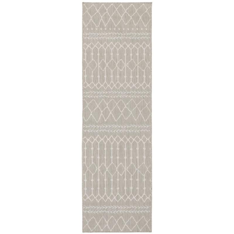 Portofino 670H4 Grey/ Ivory Indoor/Outdoor Area Rug