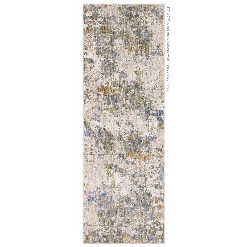 Soho SOH03 Beige/ Multi Indoor Area Rug - 2'7" x 7'7"