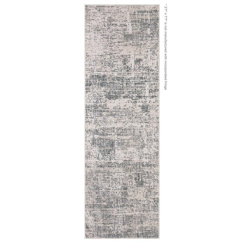 Soho SOH07 Grey/ Blue Indoor Area Rug - 2'7" x 7'7"