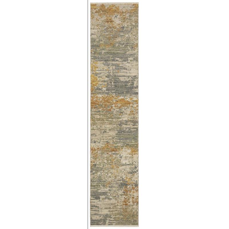 Soleri SOL03 Beige/ Gold Indoor Area Rug - 2'6" x 12'